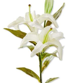 Tag Soft Touch Faux Lily Stem White White Plastic Spring at Nordstrom
