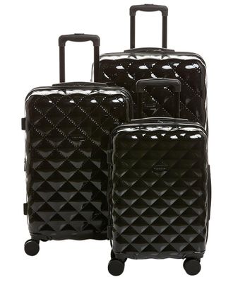 Elie Tahari Stitch Quilt 8 Wheeler Expandable 3Pc Luggage Set