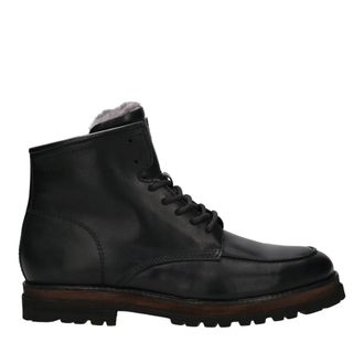 Bugatti Black Marc Fur-Lined Leather Boots