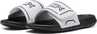 Puma Unisex ROYALCAT Comfort 2 Slide Sandal, White Black, 11 UK