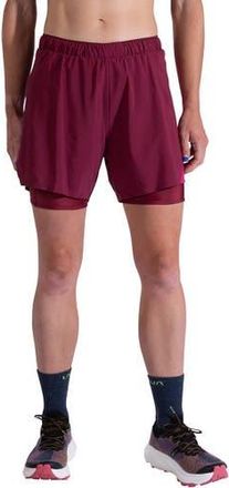 La Sportiva Flow 5In Short - Womens in Redwood/azalea at Nordstrom, Size X-Large