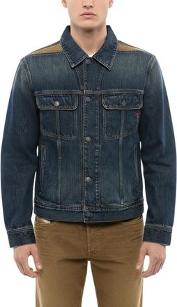 Diesel Blue Shirt Collar Denim Jacket