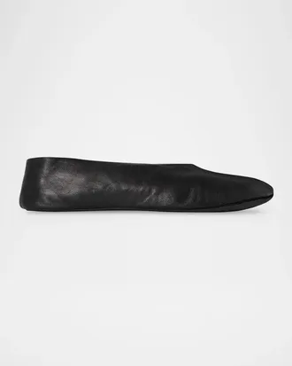 The Row Stella Lambskin Ballerina Slippers