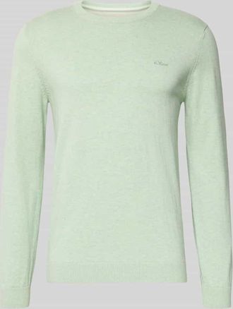 s.Oliver Red Label Regular Fit Pullover aus reiner Baumwolle in Lind Melange, Gr&ouml;&szlig;e XXXL