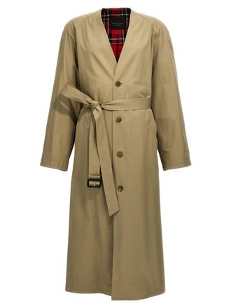 コート BALENCIAGA Women Coats 769012TBP01 9799 Beige Balenciaga deconstructed-design Trench Coat | Neutrals