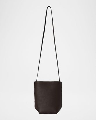 The Row Park North-South Crossbody Tote Bag in Leather