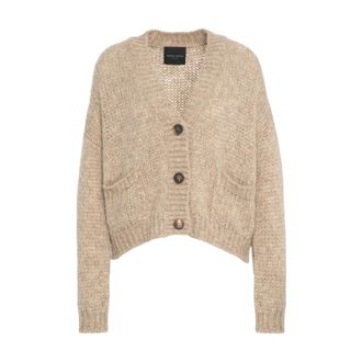 Roberto Collina Cardigans, female, Beige, XS, Alpaca Cardigan