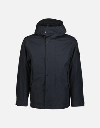 Stone Island Mens Weatherproof Cotton Canvas Ghost Parka - Navy - Size: 44/Regular