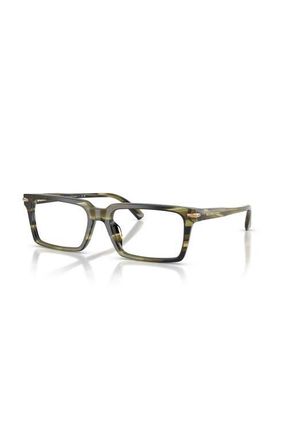 Michael Kors 54mm Rectangle optical glasses in Green at Nordstrom