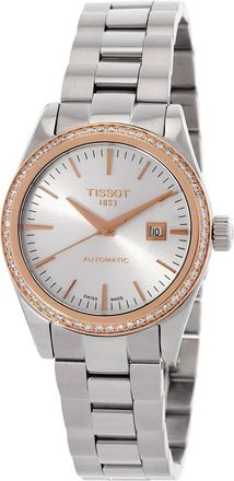 Tissot T-My Lady Automatic Diamond Silver Dial Watch T930.007.41.031.00