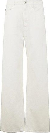 Brunello Cucinelli Naturale Cotton Linen Wide Leg Trousers, Brand Size 48 (US Size 14)
