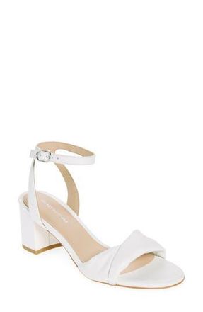 Stuart Weitzman Everly Block Heel Sandal in White at Nordstrom Rack, Size 10.5