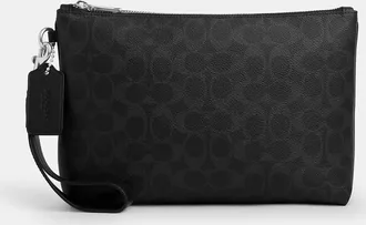 Coach Pouch In Signature Canvas
