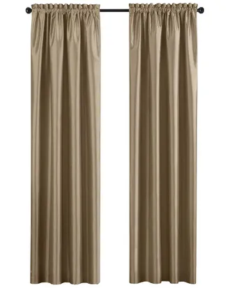 Elrene Colette Faux Silk Blackout Window Curtain