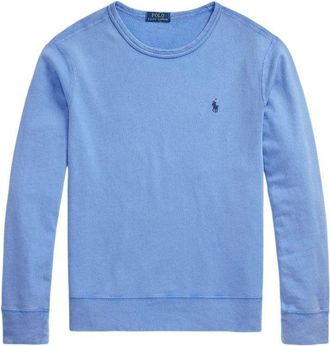 Polo Ralph Lauren Ultra-Soft Campus Blue Sweatshirt With Embroidered Detail