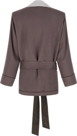 The Attico Womens Purple Viscose Blazer Clothing