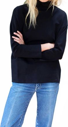 Emerson Fry Edie Top In Black Ponte