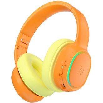 OEM Auriculares Inal&aacute;mbricos Kh03 Anc Para Ni&ntilde;os, Seguros Y Con Control De Volumen, Color Naranja
