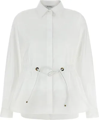 Max Mara White Cotton Womens Blouse