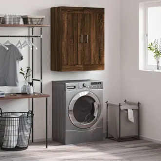 vidaXL Mobile a Parete Rovere Marrone 69,5x34x90 cm Legno Multistrato - Vidaxl