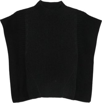 CFCL Portrait Ruffled-sleeves Ribbed Top