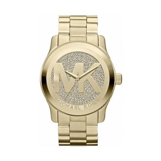 Michael Kors Runway Mk 5706 Horloge - Dames - Horloges - Geel - ONE Size - Accessoires