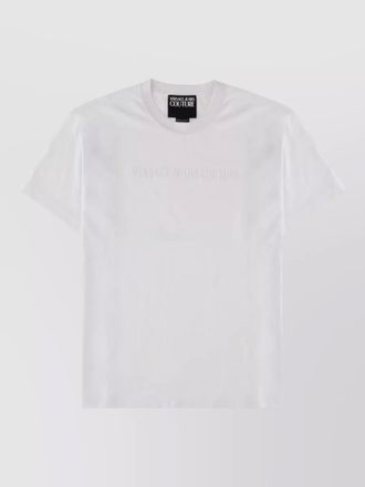 Versace Jeans Couture logo crew neck short sleeve t shirt