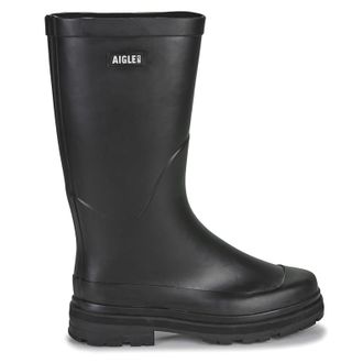 Aigle Ultra Rain Rubber Womens Slip On Boots - UK 7.5 - US 9 Women - EU 41 - Noir - Size:UK 7.5