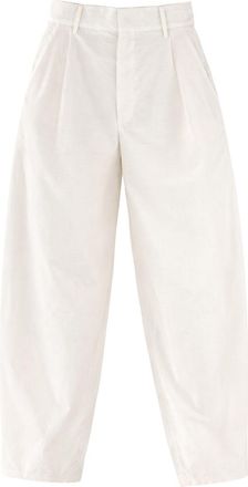 Alysi Neutrals Silk Blend High-Waisted Pants