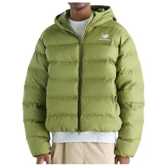 New Balance Boston Puffer Jacket Kunstfaserjacke f&uuml;r Herren | oliv
