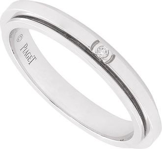 Piaget 18K White Gold Possession Ring, Size 50