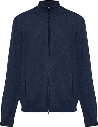 Emporio Armani Cardigans - Heren - Vesten - Blauw - XL - Truien & Vesten