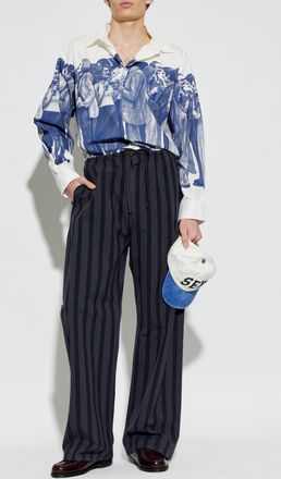 Carne Bollente Printed Shirt, Mens, White