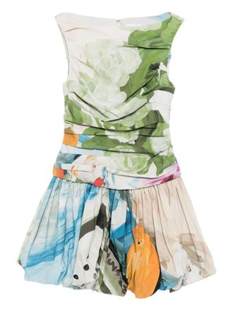 Acler Nershall mini dress - women - Nylon/Elastane - 10 - Green