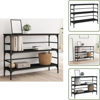 vidaXL Tavolo da corridoio - vidaXL Tavolino Consolle Nero 100x32x75 cm in Legno Multistrato - Tavolino da divano