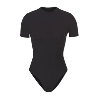 SKIMS Skims - Fits Everybody T-Shirt Bodysuit - Dames - Tops - Zwart - Maat: 2XS