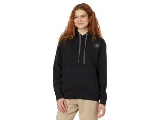 Ariat Ariat(r) Logo Hoodie Womens Clothing Black : LG, Cotton