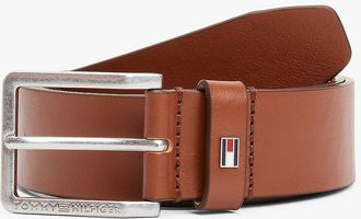 Tommy Hilfiger Mens Contrast Buckle Leather Belt - Brown - 46