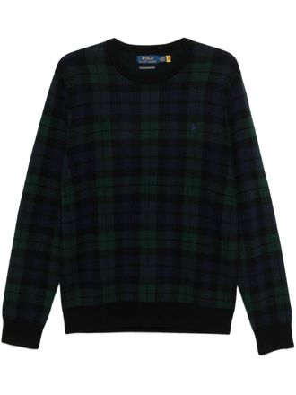 Polo Ralph Lauren check-pattern sweater - Blue