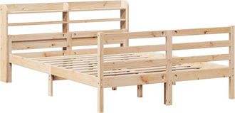 vidaXL Vidaxl - Bed Frame with Headboard without Mattress 135x190 cm Double