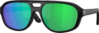 Costa 6S9133 Street Heat Polarized 913302 Mens Sunglasses Black Size 55