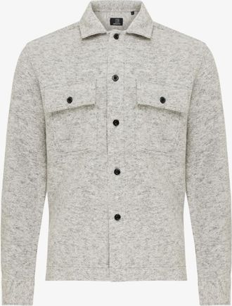 Genti Wool Mix Overshirt | Lichtgrijs