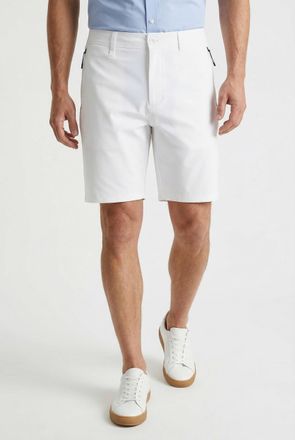 Boss Green by Hugo Boss Shorts BOSS GREEN Porsche Spirit 70 Capsule Collection, Herren, Gr. 50, N-Gr, wei&szlig;100, Web, Obermaterial: 87% Polyamid, 13% Elasthan, unifarben, relax