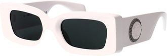 Versace Unisex Sunglasses White Injected