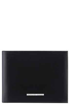 Porsche Design Classic Leather RFID Bifold Wallet in Black at Nordstrom