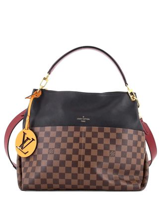 Louis Vuitton Maida Handbag Damier with Leather hobo bag - Zwart