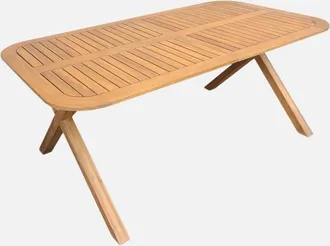 Sweeek Mesa De Jard&iacute;n Extensible De Madera De Acacia, 6-8 Personas