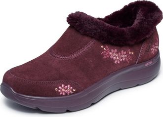 Skechers Womens Slipper, Burgundy, 5