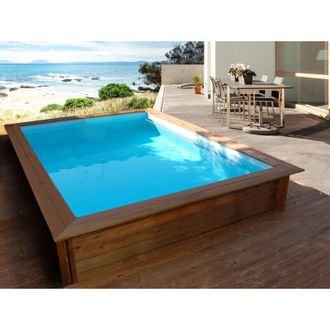 Habitat et Jardin Piscina Rectangular De Madera toledo - 3.00 X 2.00 X 0.71 M