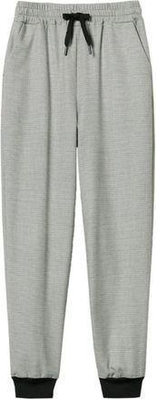 Twinset Elegante Houndstooth Broek Multicolor - Dames - Sweatpants - Grijs - L - Polyester - Broeken